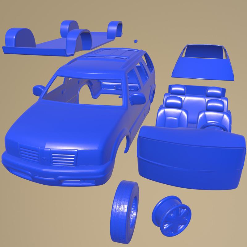 Oldsmobile Bravada 1998 Printable Car In Separate Parts
