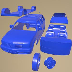 Oldsmobile Bravada 1998 Printable Car In Separate Parts