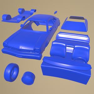 FORD PINTO HATCHBACK 1976 PRINTABLE CAR IN SEPARATE PARTS