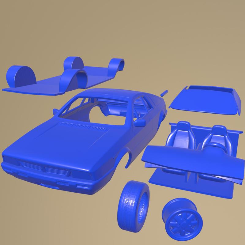 Lancia Montecarlo 1979 PRINTABLE CAR IN SEPARATE PARTS