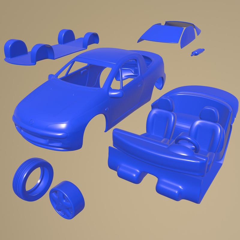 OPEL TIGRA 1994  PRINTABLE CAR IN SEPARATE PARTS