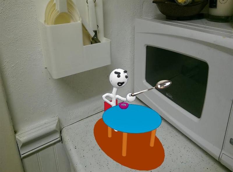 Cereal Guy Meme Utensil Holder