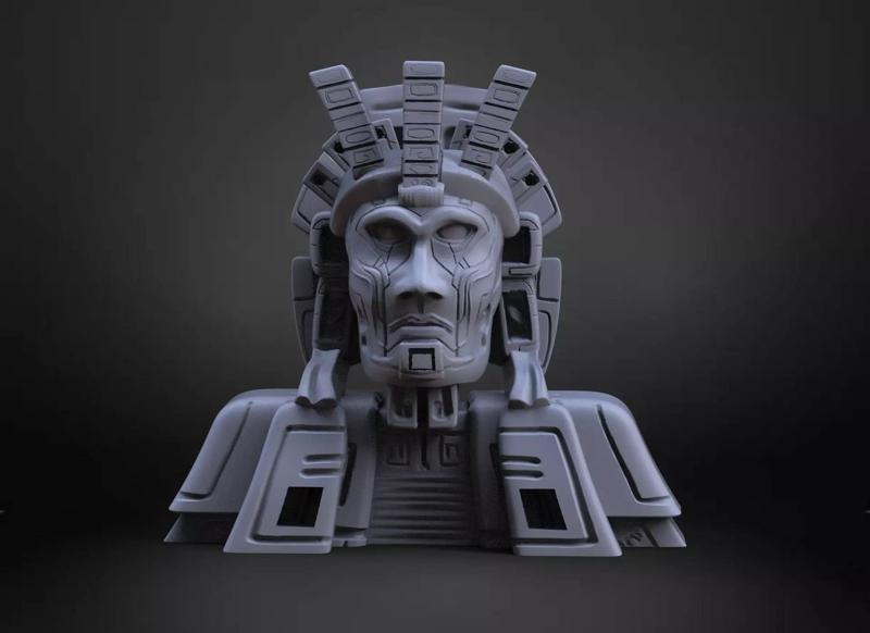 Fiction Mayan Bust