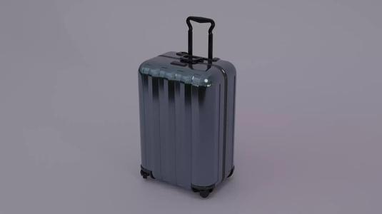 Baggage suitcase on wheels