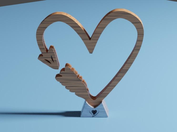 Heart Ornament and Stand