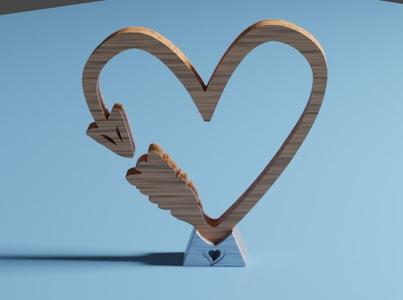 Heart Ornament and Stand