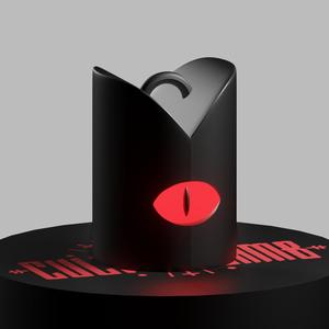 Cult of the lamb- crown red keychain