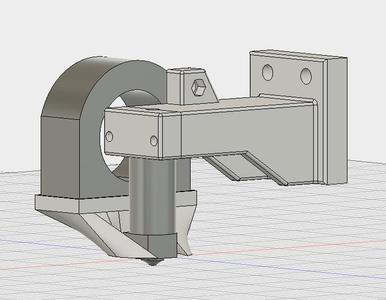 Bowden hotend mount for Openbuild's plates