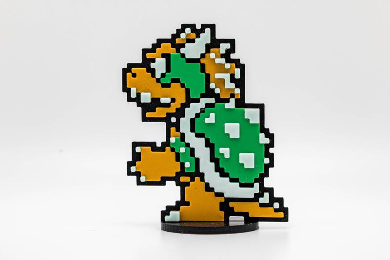Bowser 3D Pixel Art - Super Mario Bros 3