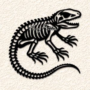  Reptile Lizard Skeleton Wall Art Home Decor