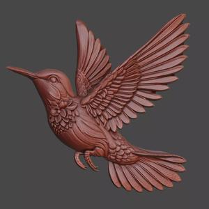 Humming bird Relief for CNC and 3D Printing