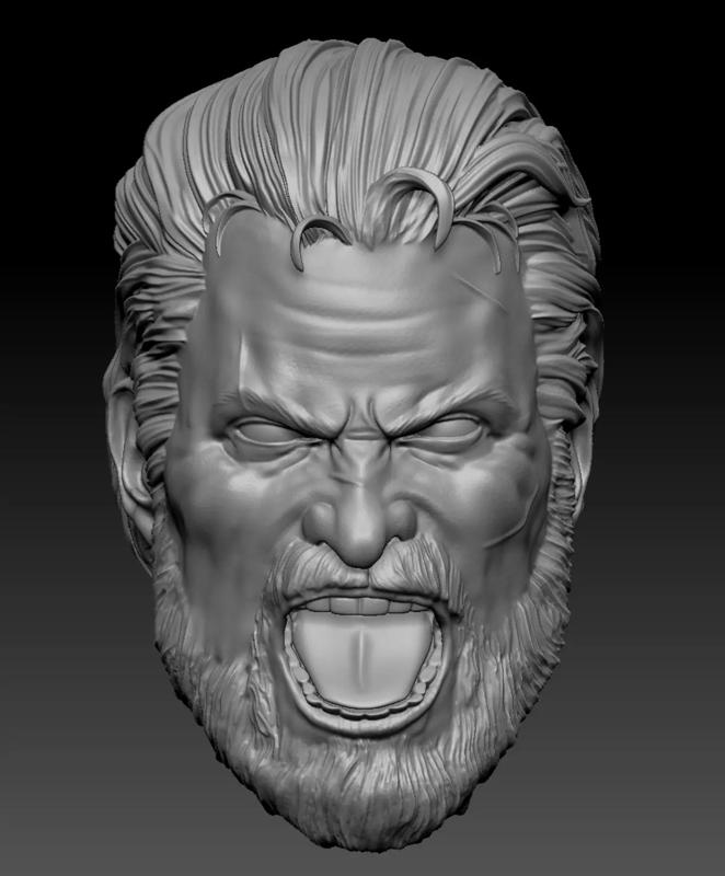 Head punisher angry for figures