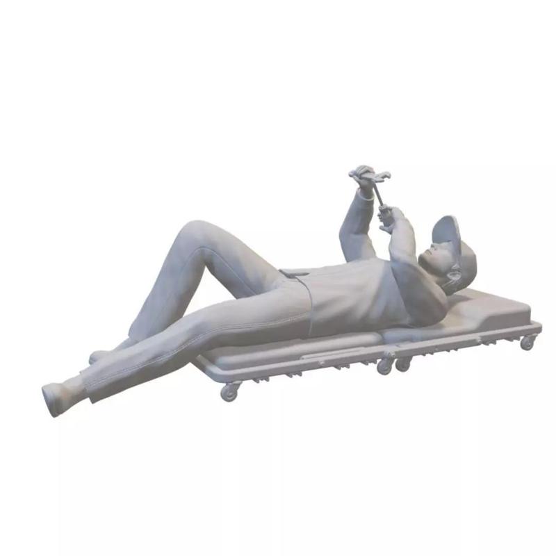 diorama doll cameraman television