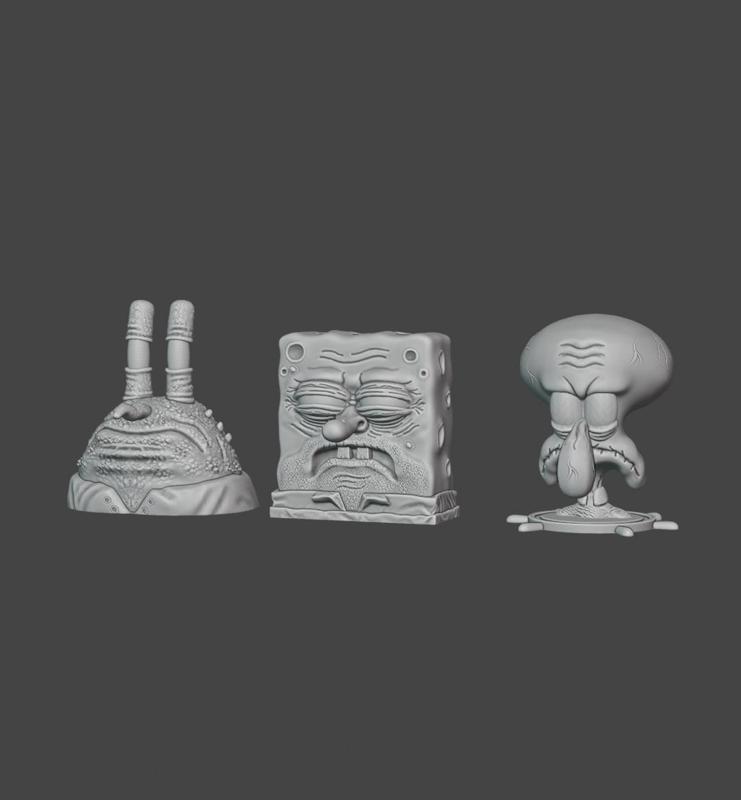 Spongebob Gross Ups Bust