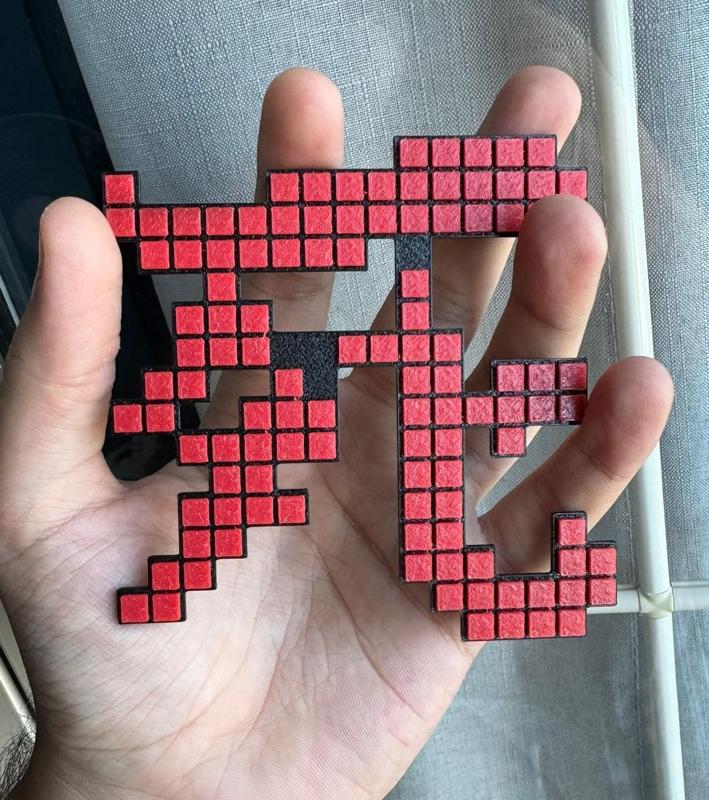 Sekiro: Shadows Die Twice Death Kanji pixel art