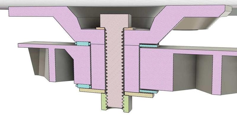 HOTAS/HOSAS Swivel Mount for desk with open corners