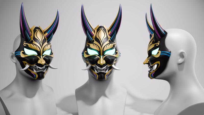 Xiao Mask Genshin Impact Cosplay Prop