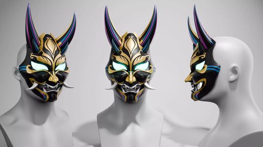 Xiao Mask Genshin Impact Cosplay Prop