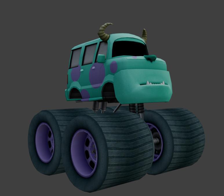 Disney Cars - Sulleyvan Monster Truck (Inspired by Bigfoot) - STL File - 3D Printable
