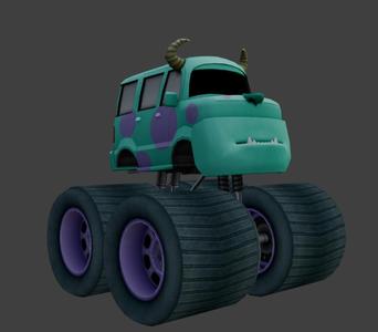 Disney Cars - Sulleyvan Monster Truck (Inspired by Bigfoot) - STL File - 3D Printable