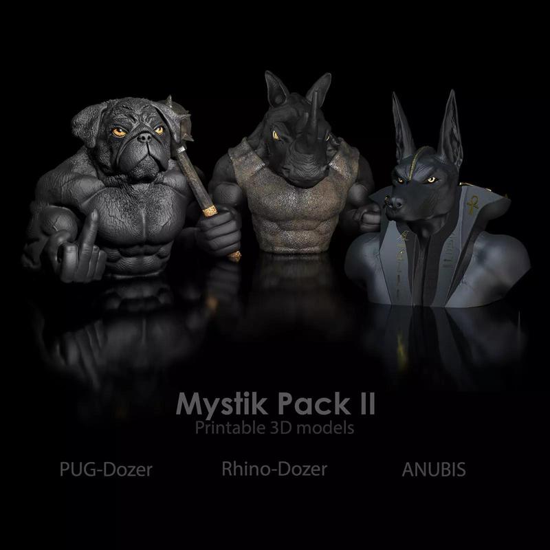 3-Pack- 30 Percent- Mystic - Anubis  Franzbulldogge Rhinocerus