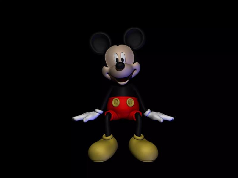 mickey seated