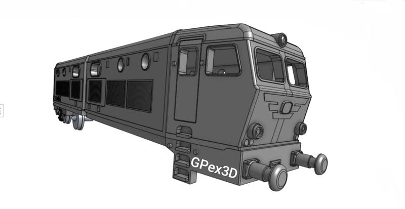 E656 CAIMANO TRAIN MODEL KIT H0 TRENITALIA  WORK IN PROGRESS
