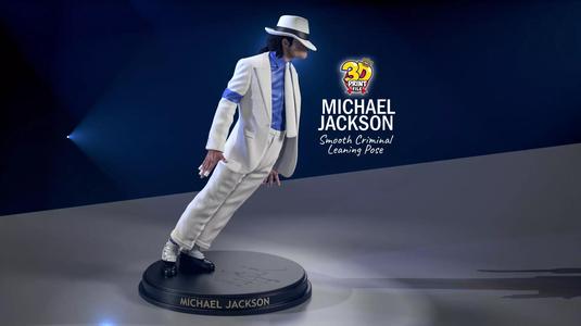 Michael Jackson 3D model smooth criminal leaning pose