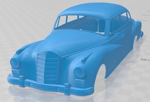 Mercedes Benz 300D W189 1957 Printable Body Car