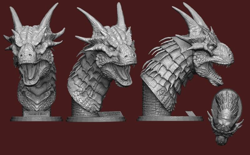 Draco bust from dragon heart