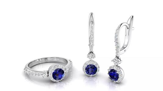 C13 Collection of women with gold jewelry ring earring