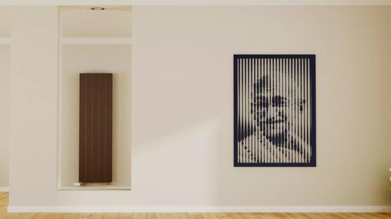 Halftone wall sticker Gandhi