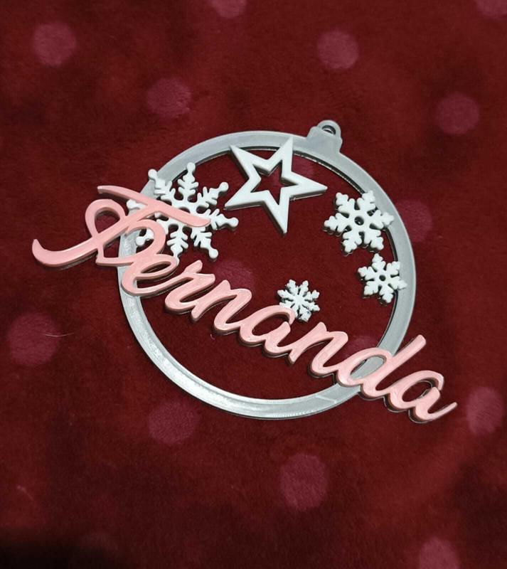 Personalized Christmas sphere