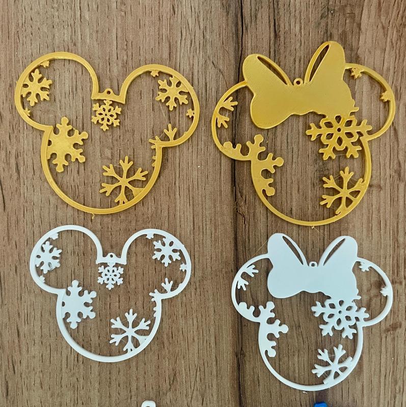 mickey and minnie christmas spheres