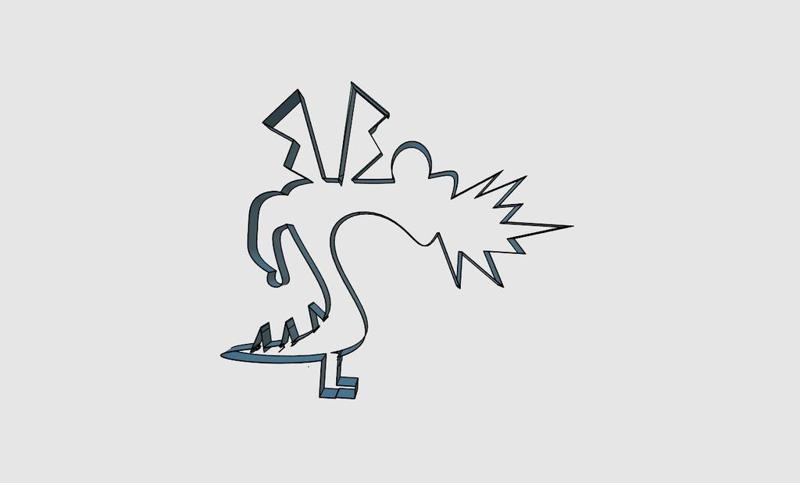 Trogdor Cookie Cutter