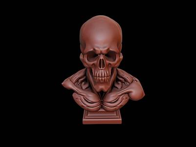 Red Skull Bust