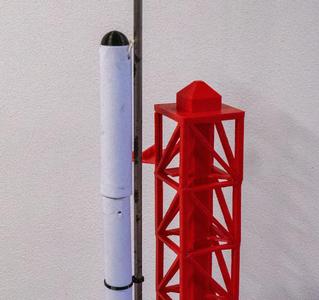 Paper rocket with solid rocket motor