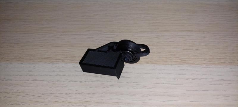 NEW snap-on rail bearing filament guide for Ender 3 V2 - with printed bearing of 608 roller guide