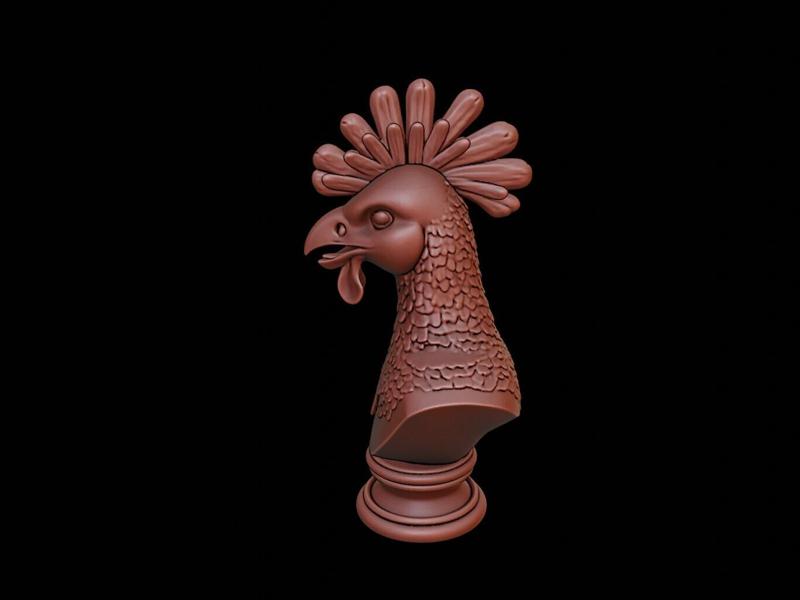 Cockatrice Beast Bust