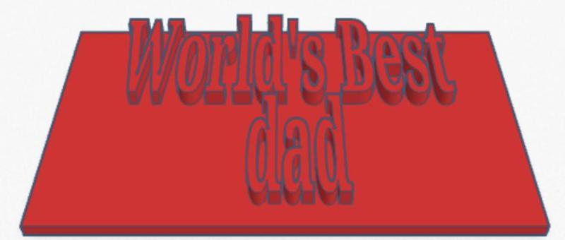 worlds best dad sign