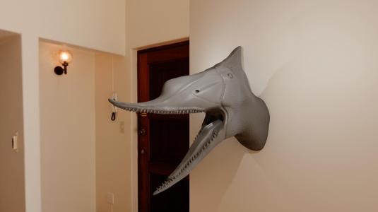 pterodactyl roaring dinosaur head wall mount