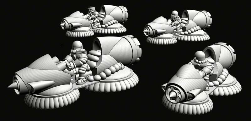 Wastewars - Lunar Coalition Mediator Jet-bikes