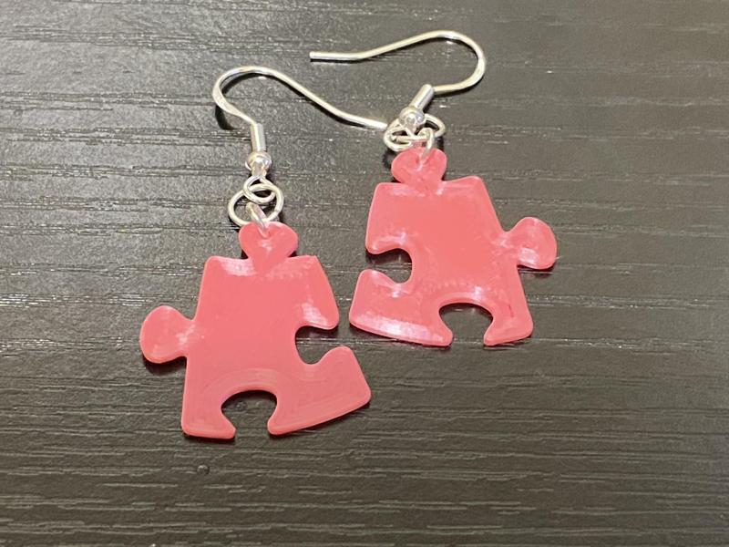 Puzzle Piece Earrings