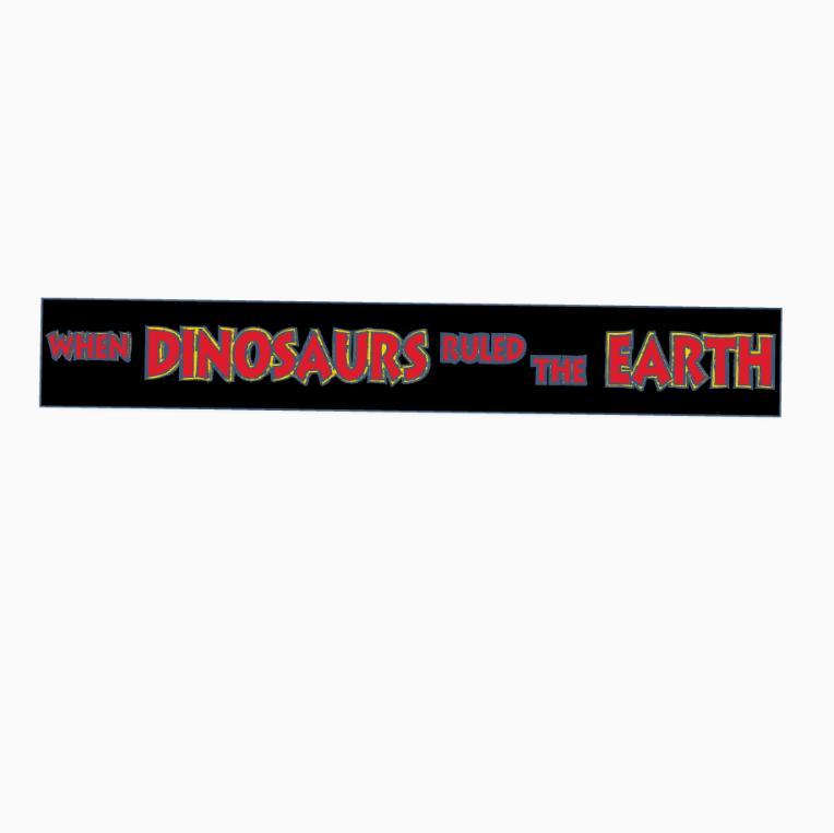 JURASSIC PARK Banner Display by MANIACMANCAVE3D