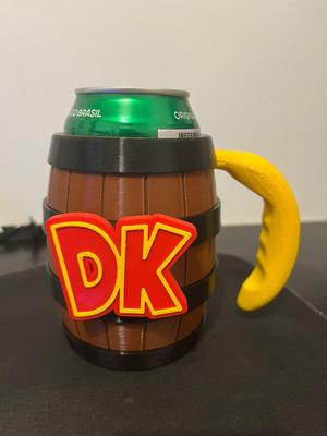 Donkey Kong Barrel can Holder with handle