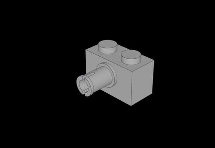 Lego Compatible (2458.dat) Brick  1 x  2 with Pin