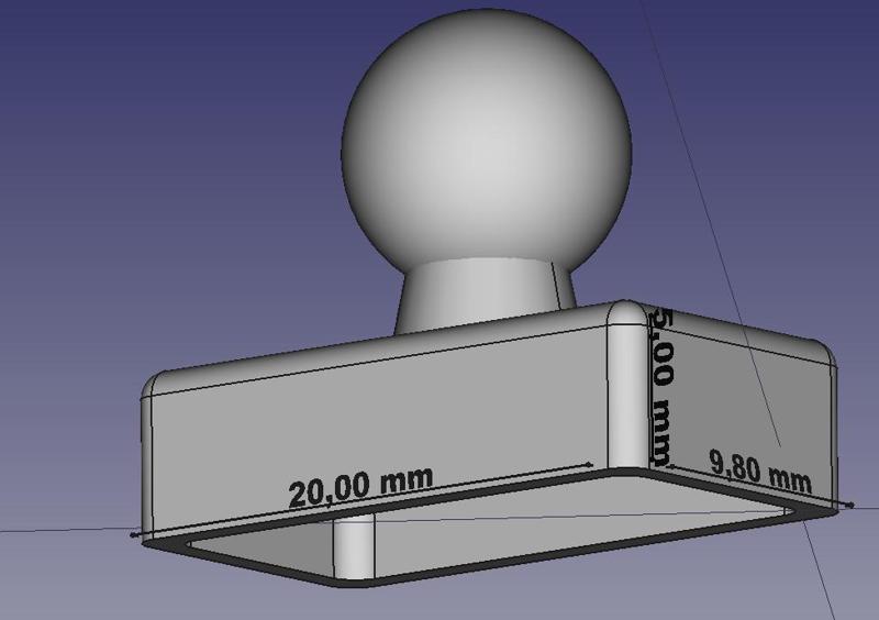 Simple magnet case for fridge