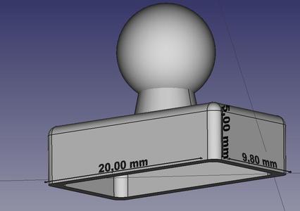 Simple magnet case for fridge