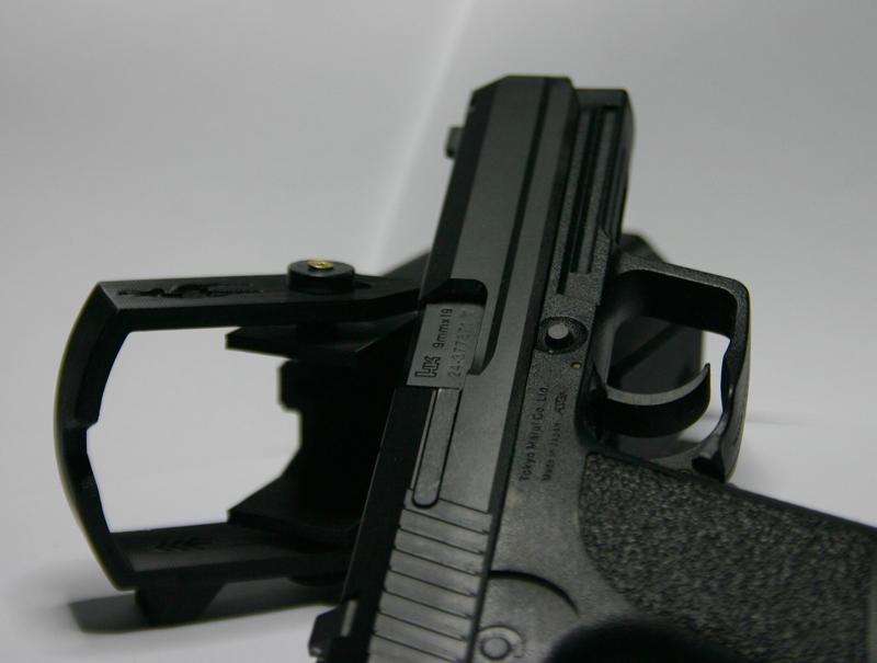 H&K USP holster left handed w/hood