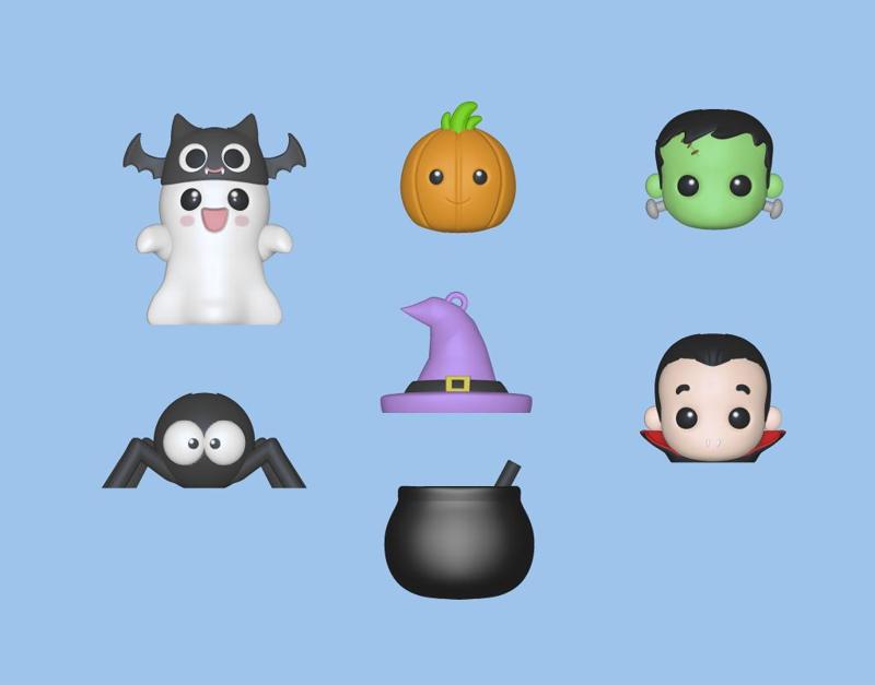 Halloween Ornaments Curtain